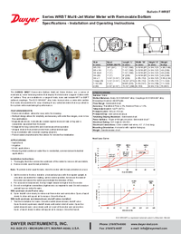 Thumbnail of document Manual - WRBT Multi-Jet Water Meter w/Removable Bottom
